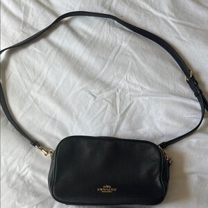Coach Black Leather Crossbody Bag